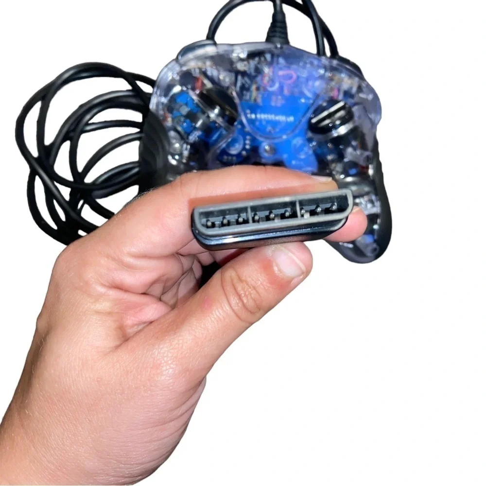 Playstation 1 PS1 Dual Analog Controller Remote Translucent Clear